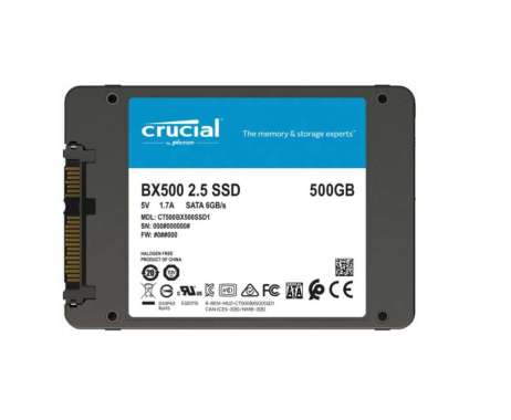SSD SATA 2.5 INCH FOR UNTUK LAPTOP DAN AIO ALL IN ONE 500GB CRUCIAL BX500