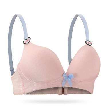 WIMIU BH Bra Wanita BH Tanpa Kawat Busa Tipis Motif Polos Pita Beha Perempuan Women Woman Remaja 008