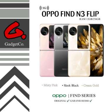 OPPO FIND N3 FLIP 12/256GB Garansi Resmi Sleekk Black