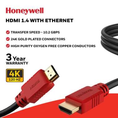 Honeywell Kabel HDMI with Ethernet 1.4 - 3 Meter - 02/HDM/3M/BLK