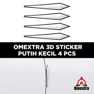 Flexible 3D Sticker Omextra Stiker 3D Lentur Protect Mobil Anti Gores KECIL PUTIH