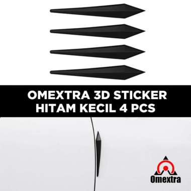 Flexible 3D Sticker Omextra Stiker 3D Lentur Protect Mobil Anti Gores KECIL HITAM