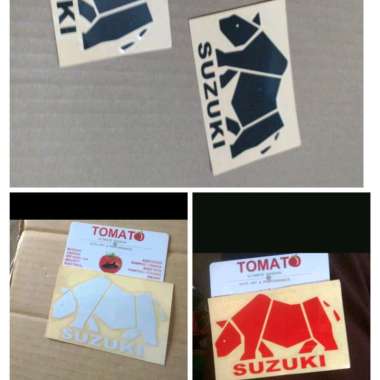 stiker cutting sticker badak hitam