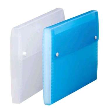 Expanding File KING JIM Ukuran A4 / Map Dompet Plastik Sekat Berkas Laporan Ukuran A4 Clear / Putih 
