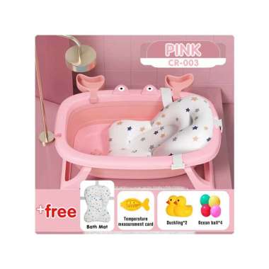 Goto Crabby Tub Bak Tempat Mandi Lipat Anak Bayi Baby Bathtub Portable CR-003 PINK