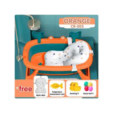 Goto Crabby Tub Bak Tempat Mandi Lipat Anak Bayi Baby Bathtub Portable CR-003 ORANGE