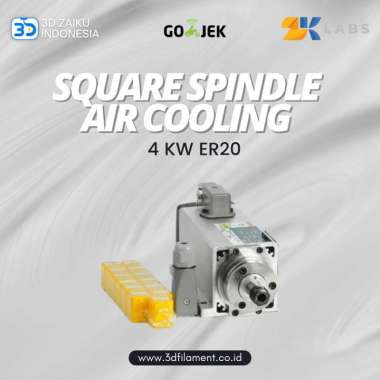 ZKLabs CNC Router Square Spindle Air Cooling 4 KW ER20 Complete Kit