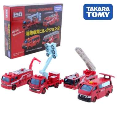 Tomica Gift Set Fire Truck Engine Vehicle Collection 2