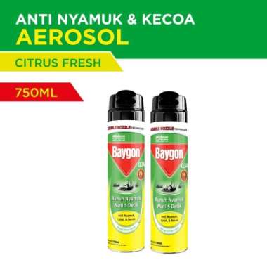 Promo Harga Baygon Insektisida Spray Citrus Fresh 750 ml - Blibli