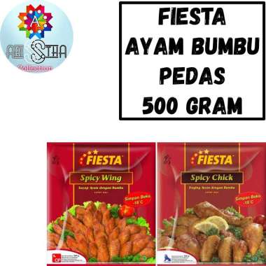 Fiesta Spicy Wings Sayap Ayam dengan Bumbu Pedas 500 Gram Wings