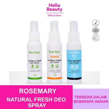 Rosemary Natural Fresh Deo Spray | Penghilang Bau Badan NATURAL FRESH