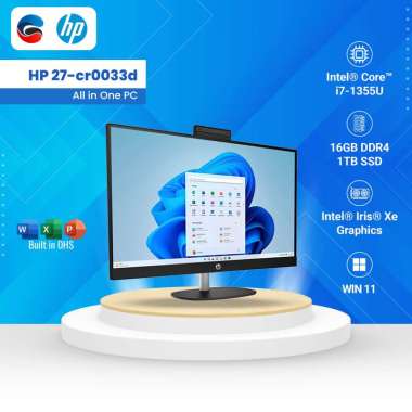 HP PC AIO 27 CR0033D Intel Core I7 1355U 16GB 1TB WIN11 Black 90J65PA