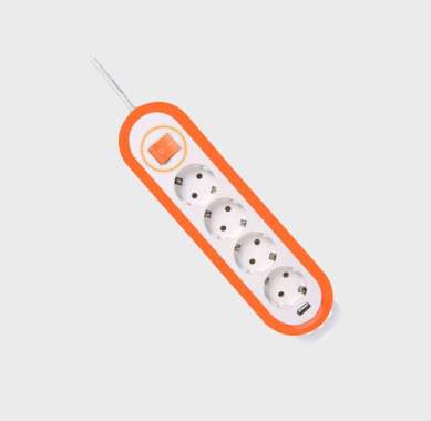 Loyal LY-264U (USB) Ekstension Soket New Multicord 4 USB