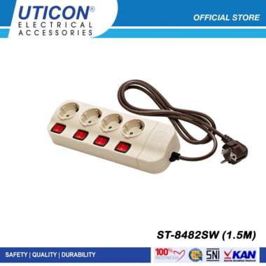 Uticon ST-8482SW (1.5M) Stop Kontak Kabel 4 Lb