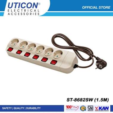 Uticon ST-8682SW (1.5M) Stop Kontak Kabel 6 Lb