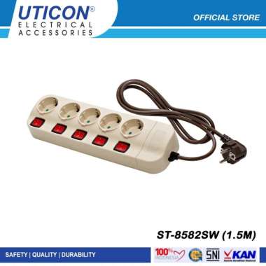 Uticon ST-8582SW (1.5M) Stop Kontak Kabel 5 Lb