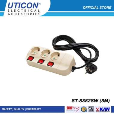 Uticon ST-8382SW (3M) Stop Kontak Kabel 3 Lb
