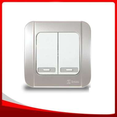 Broco G162-59 (B) Saklar Seri Galleo Silver Metallic