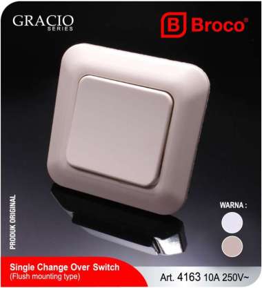 Broco 4163-11 (B) Saklar Engkel Hotel Gracio Cream