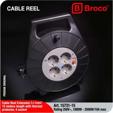 Kabel Roll 15 M + Indicator Lamp + Temperature Cut Off