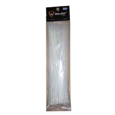 Wellbest Kabel Ties Kabel Tis Putih 50 cm / 100 pcs