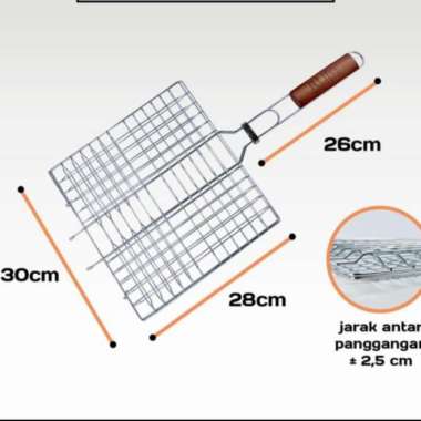 Panggangan Jepit Ikan Jumbo (S) 28x30 RB-522