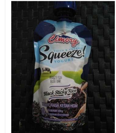 Promo Harga Cimory Squeeze Yogurt Black Sticky Rice 120 gr - Blibli