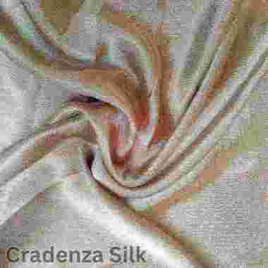 Kain Cradenza Silk Meteran / Crinkle silky Silver