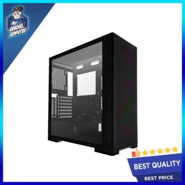 CASING PC CUBE GAMING ARMOUR ATX FREE 3 FAN RGB WHITE