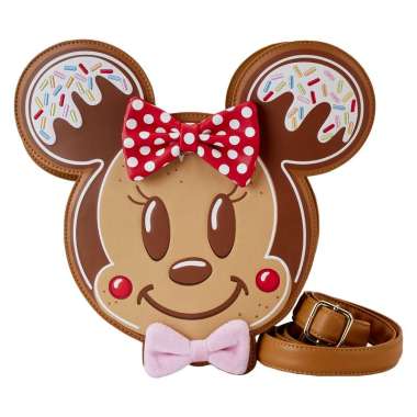Loungefly Disney Mickey And Minnie Gingerbread Cookie Crossbody