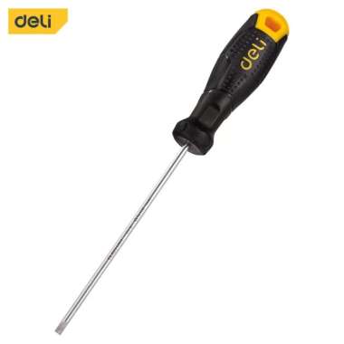 Deli Plastic handle Slotted Screwdriver EDL6231001 - Obeng Minus