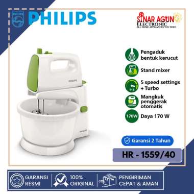 Philips HR 1559 Mixer - Green DIJAMIN ORI