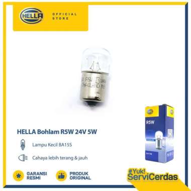 Lampu Mobil HELLA Bohlam Kecil 12V/24V Bohlam Mobil R5W 24V 5W