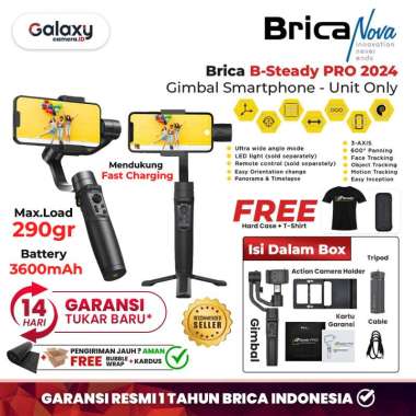 Brica B-Steady PRO 2024 Gimbal Kamera Smartphone Action Camera Resmi With Remote