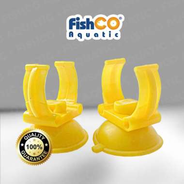 Fishco Dop Karet Lampu Aquarium Suction Cup – Karet Heater KUNING