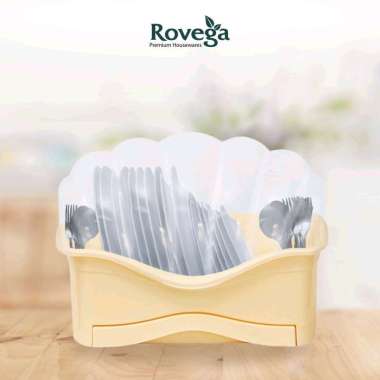 Rovega Rak Piring Plastik Premium Shella Food Grade SDR-800CR Cream