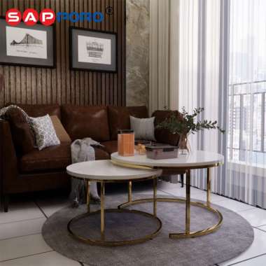 SAPPORO SEGOVIA - Meja Tamu Marmer | Coffee Table Marmer