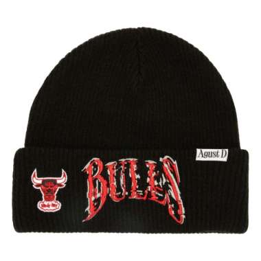 Mitchell n Ness Unisex Basketball Suga Glitch Cuff Knit Chicago Bulls HK2073-CBUBLCK Topi Beanie Bas
