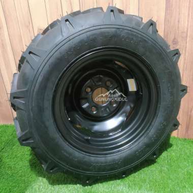 Set Roda Karet Original Traktor Quick (Ban Luar, Ban Dalam, Velg) - Rubber Tire Sub Group Ring 12-13