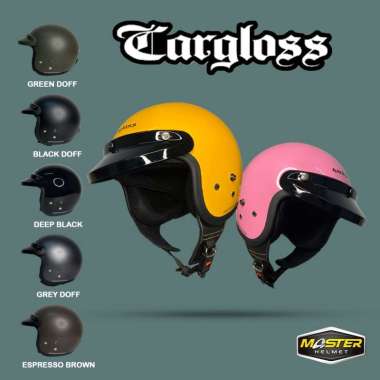 HELM CARGLOSS CFM ORIGINAL RETRO | SOLID | CF CARGLOS SNI XL PEARL MILK SHAKE