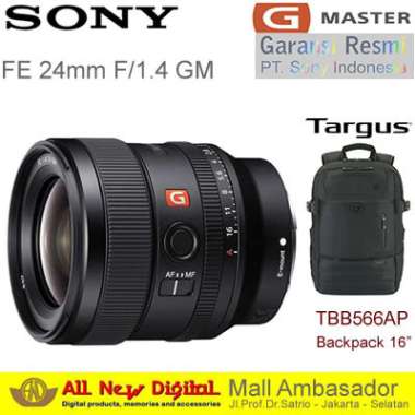 SONY FE 24mm f1.4 GM Lens Black