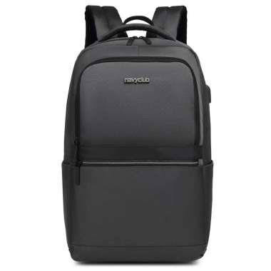 Navy Club Tas Ransel Laptop FGAA - Backpack Daypack Up to 14 Inch Tas Pria Wanita Grey