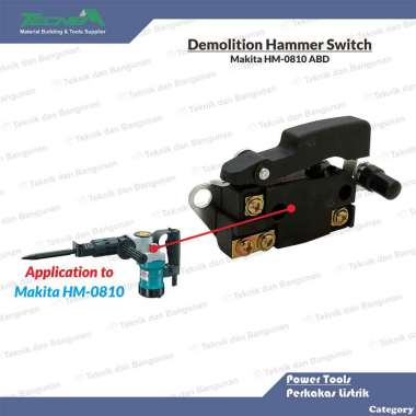 Switch Saklar Bor Bobok Demolition Hammer untuk Makita HM-0810 ABD