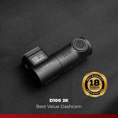 Lingdu Dashcam D100- 2K -Night Vision-Voice Control-Built in GPS TANPA MEMORY DASHCAM ONLY