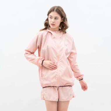 Flexzone Jaket Windbreaker Hoodie Wanita Winder series FJS-505 M Pink