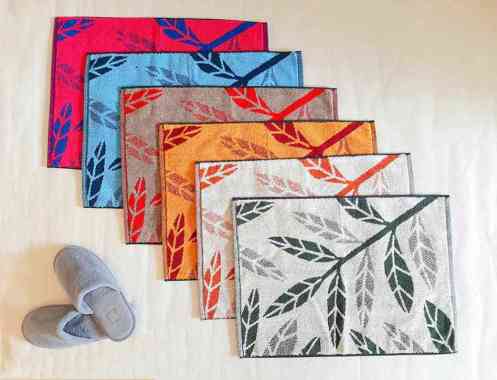 Paket 4 Pcs Keset Handuk Motif Tebal Premium Ukuran 40 x 60 Cm Tebal Gramasi 825 Gsm Forest