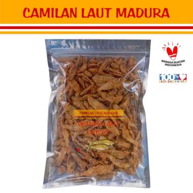 WADER LAUT CRISPY Renyah Gurih Siap Makan 250 gram Oleh-oleh Khas Camilan Laut Madura Surabaya Snack