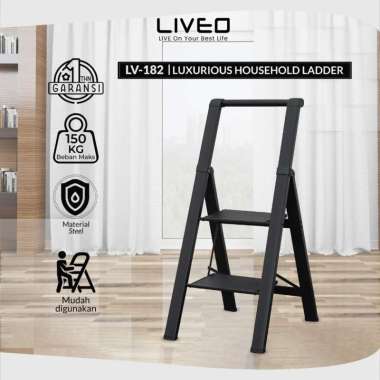 Tangga Rumahan Lipat Alumunium LIVEO LV-182 / Ladder 2 Step