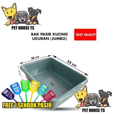 BAK PASIR KUCING SEGI XXL UKURAN - JUMBO TERBESAR MURAH / BAK PASIR - PUP KUCING / BAK