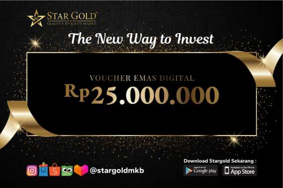 Voucher Emas StarGold Rp 25.000.000